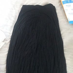 Black maxi skirt